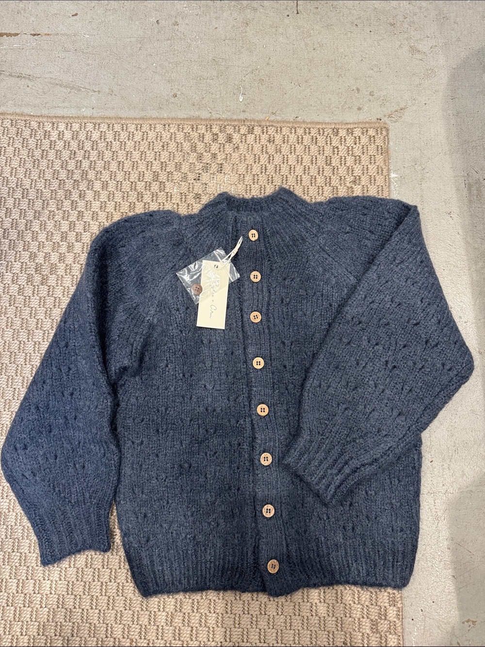 Rylee + Cru Tulip Cardigan in navy